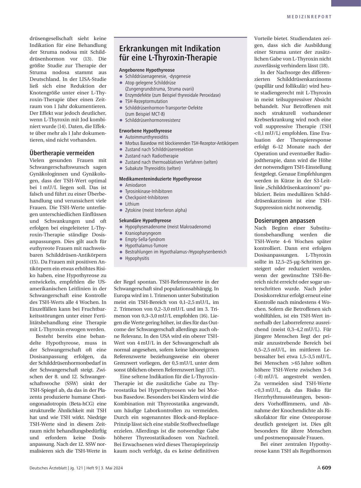 Vorschauseite 3: Schilddrüsenerkrankungen: L-Thyroxin sinnvoll einsetzen