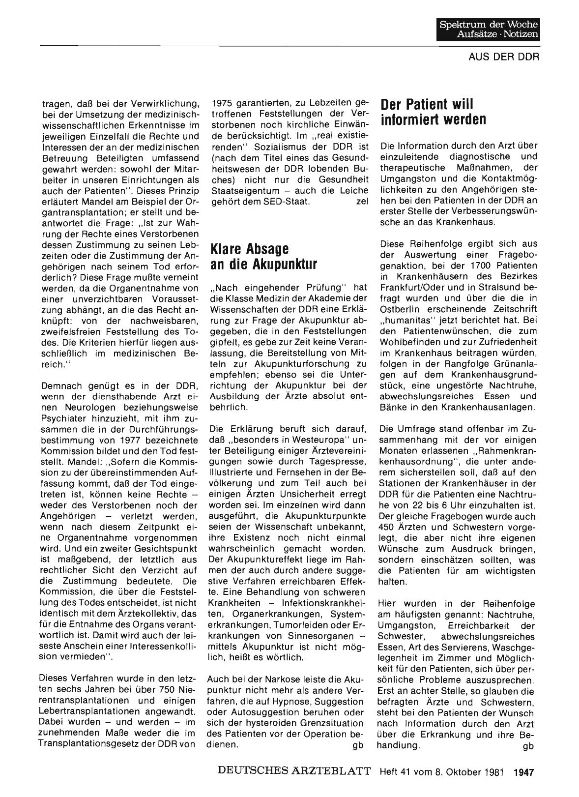 Vorschauseite 1: Klare Absage an die Akupunktur