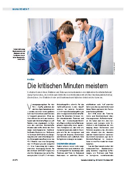 Vorschauseite 1: Notfälle: Die kritischen Minuten meistern