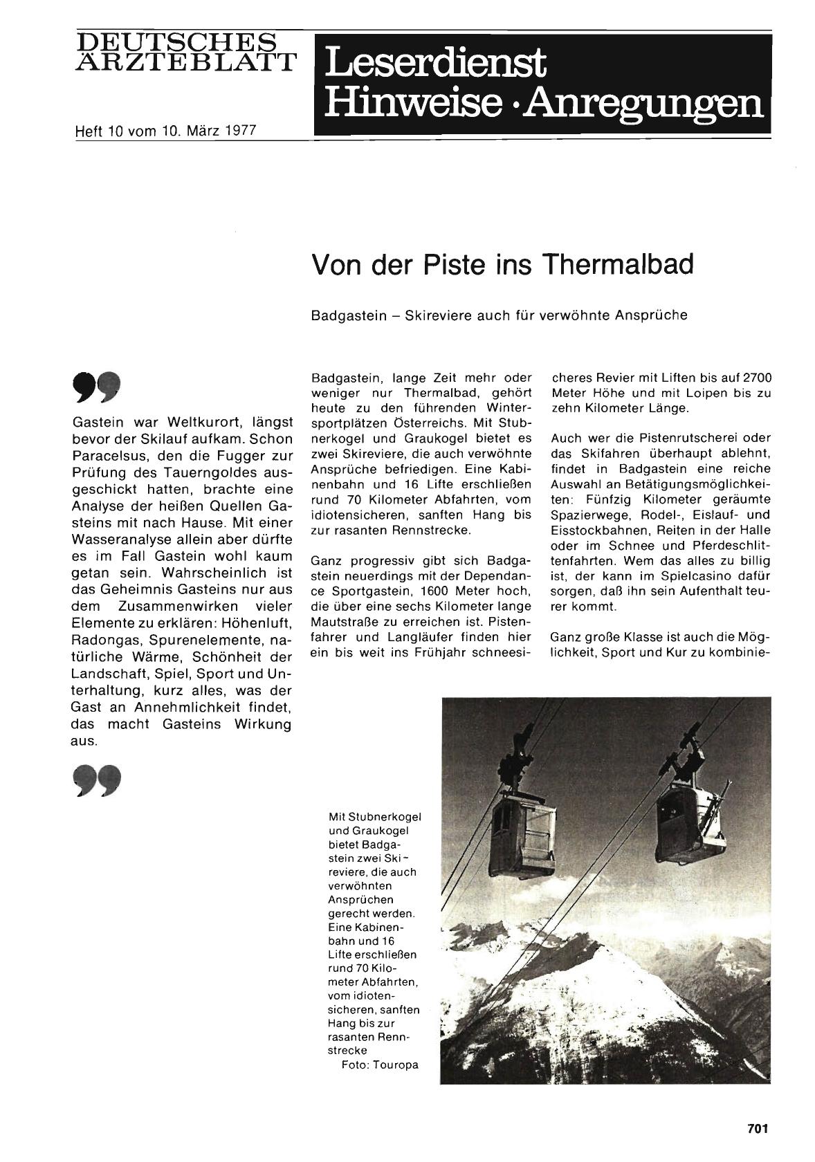 Vorschauseite 1: Von der Piste ins Thermalbad