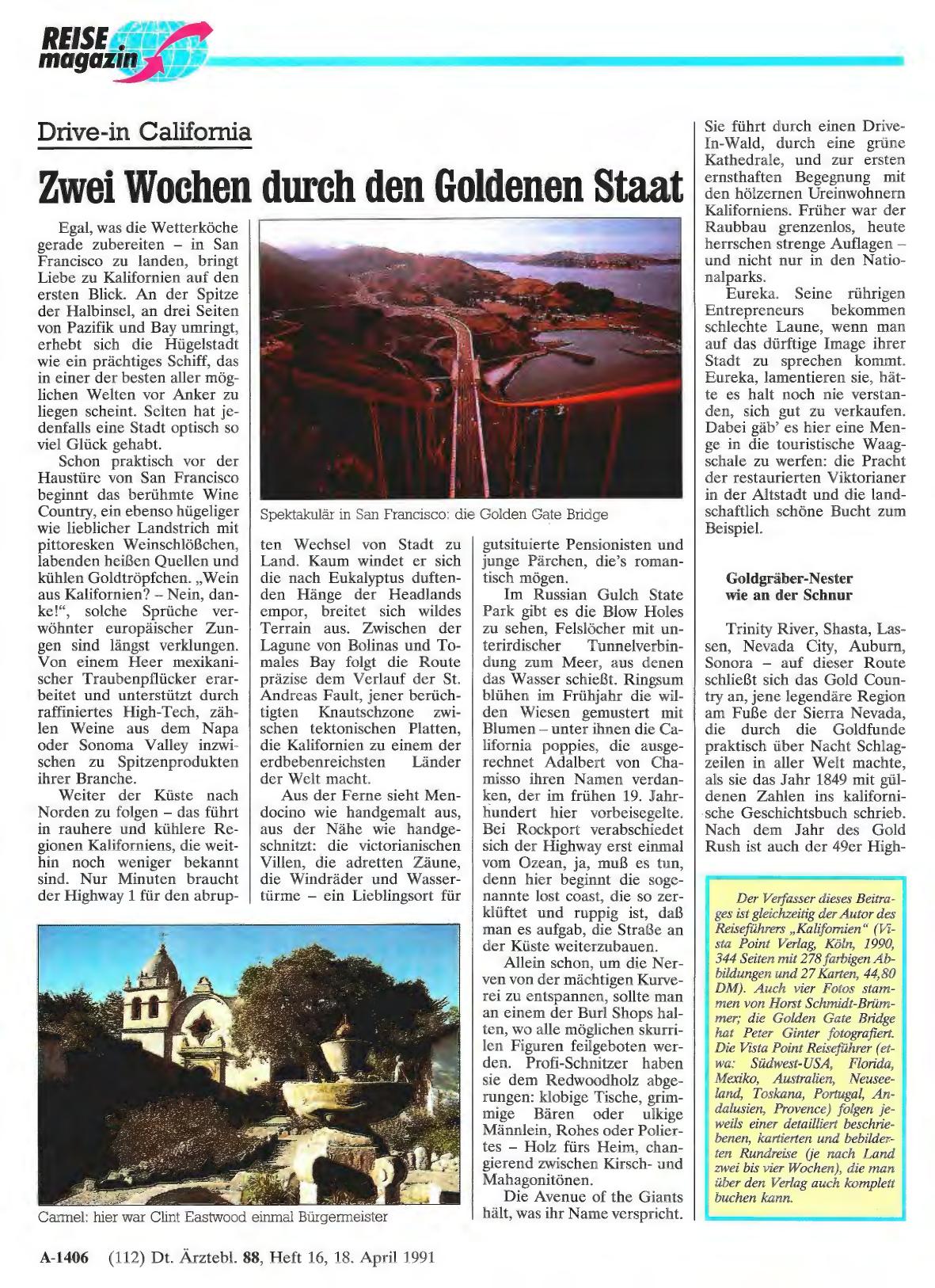 Vorschauseite 1: Drive-in California Zwei Wochen durch den Goldenen Staat