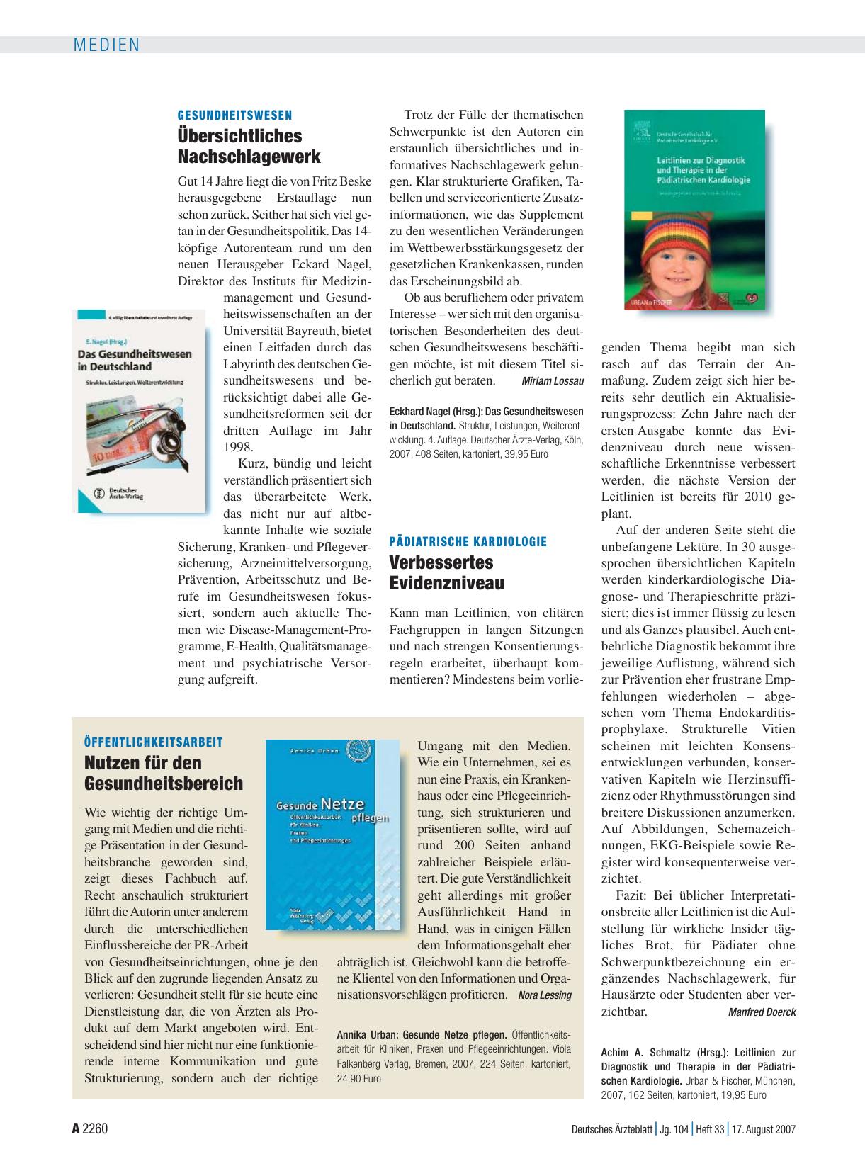 Vorschauseite 1: Leitlinien zur Diagnostik und Therapie in der Pädiatrischen Kardiologie