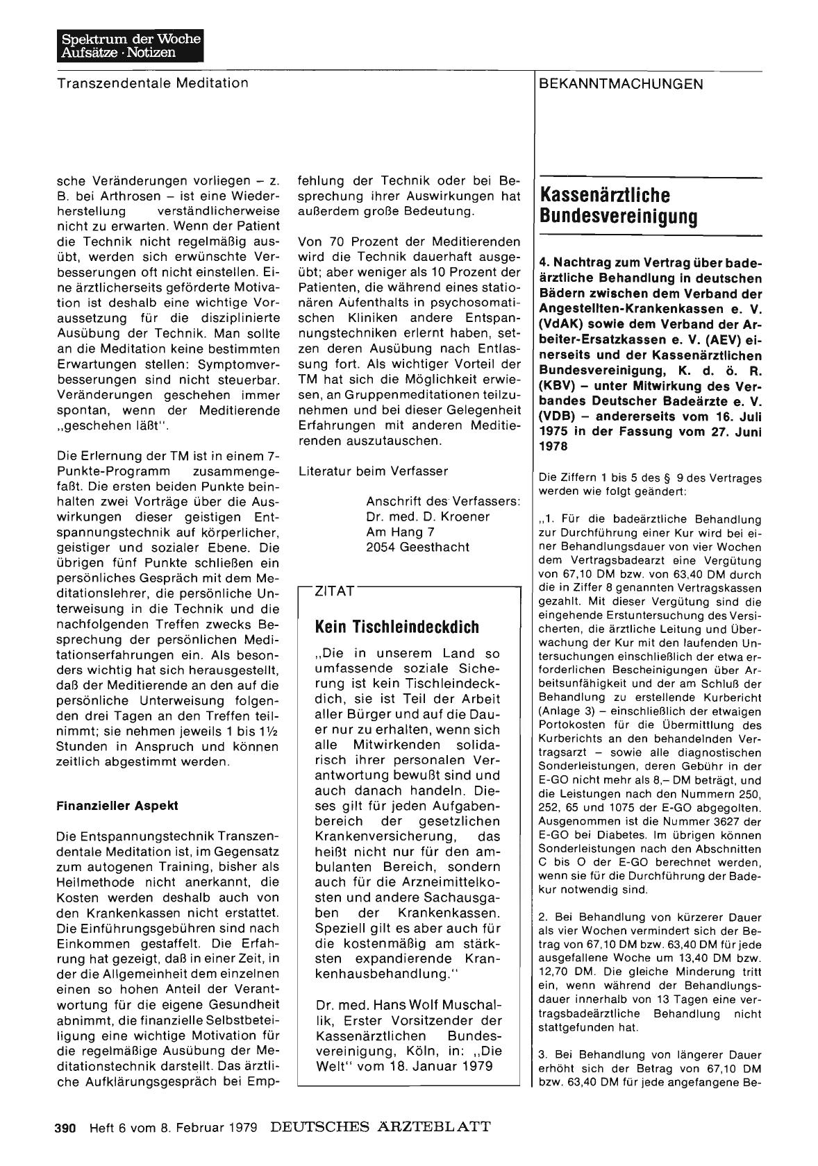 Vorschauseite 1: Kassenärztliche Bundesvereinigung