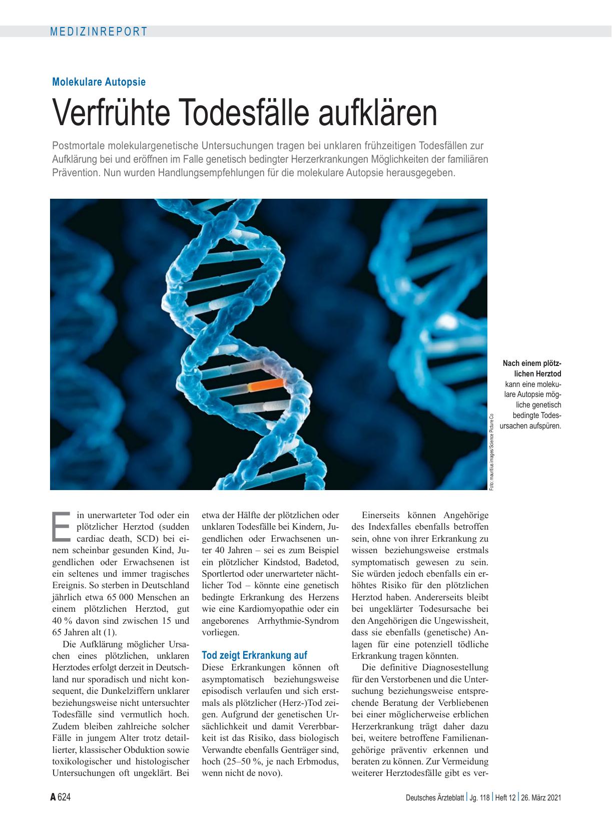 Vorschauseite 1: Molekulare Autopsie: Verfrühte Todesfälle aufklären