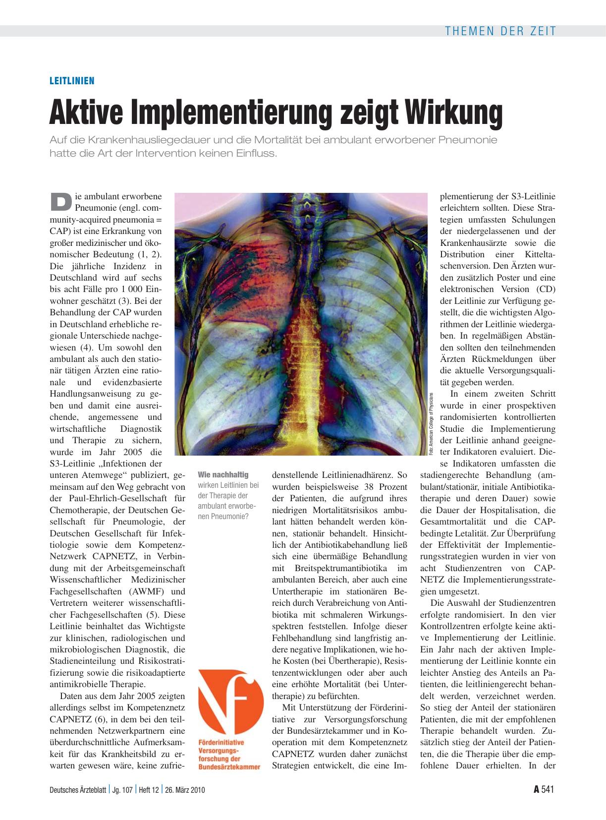 Vorschauseite 1: Leitlinien: Aktive Implementierung zeigt Wirkung