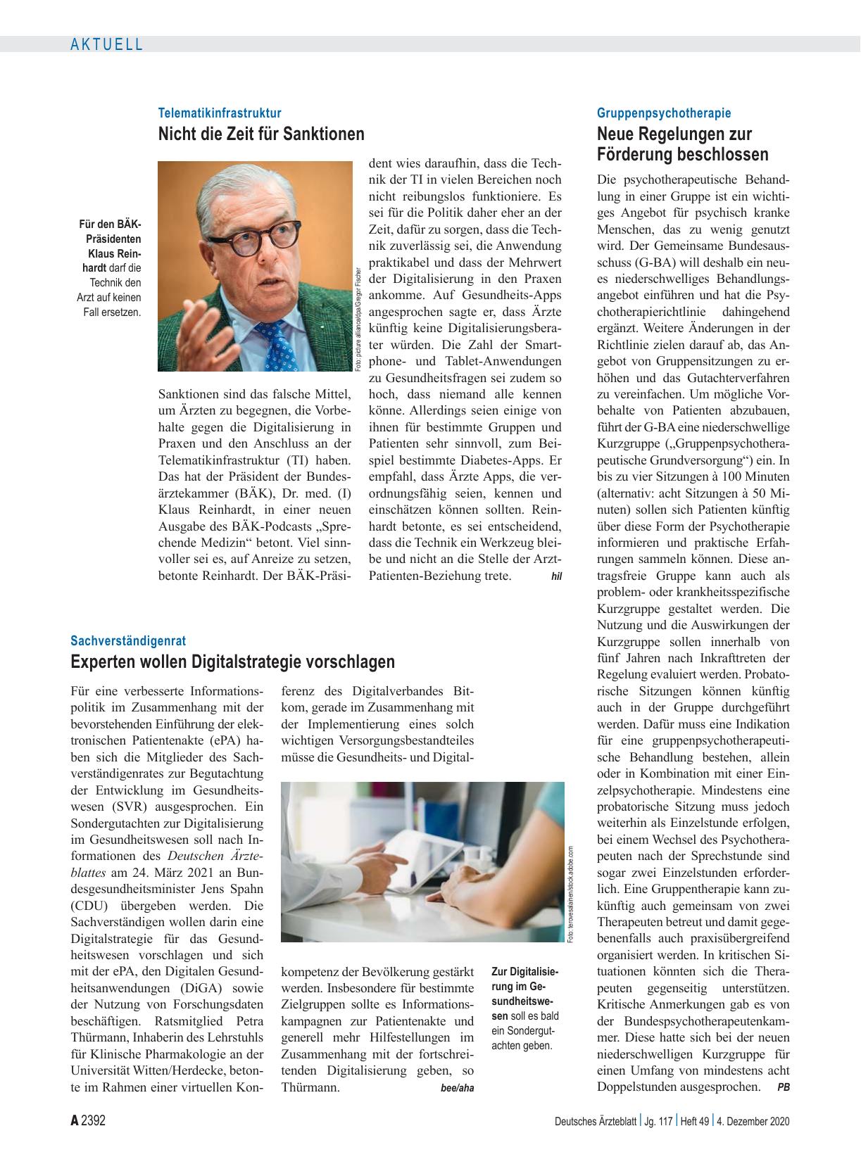 Vorschauseite 1: Sachverständigenrat: Experten wollen Digitalstrategie vorschlagen