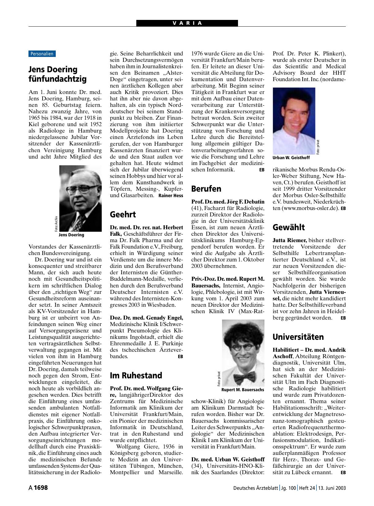 Vorschauseite 1: Universitäten