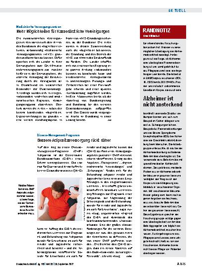 Vorschauseite 1: Randnotiz: Alzheimer ist nicht ansteckend