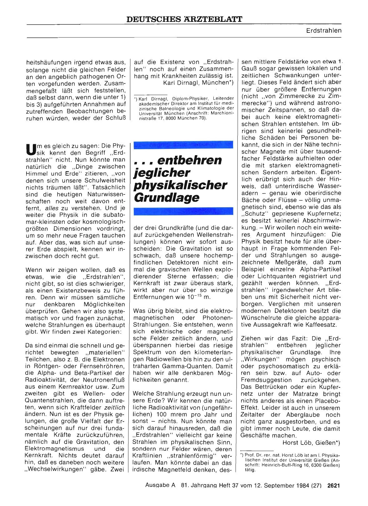 Vorschauseite 1: . .. entbehren jeglicher physikalischer Grundlage