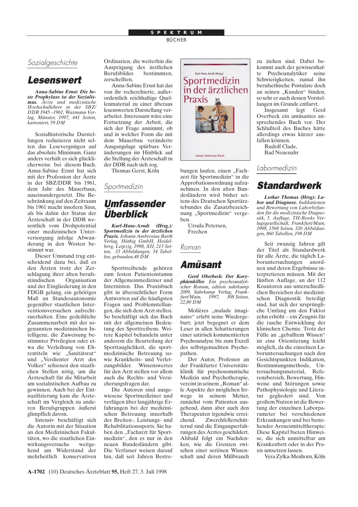 Vorschauseite 1: Labor und Diagnose