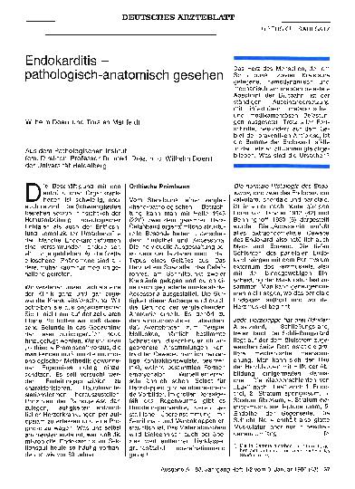 Vorschauseite 1: Endokarditis - pathologisch-anatomisch gesehen