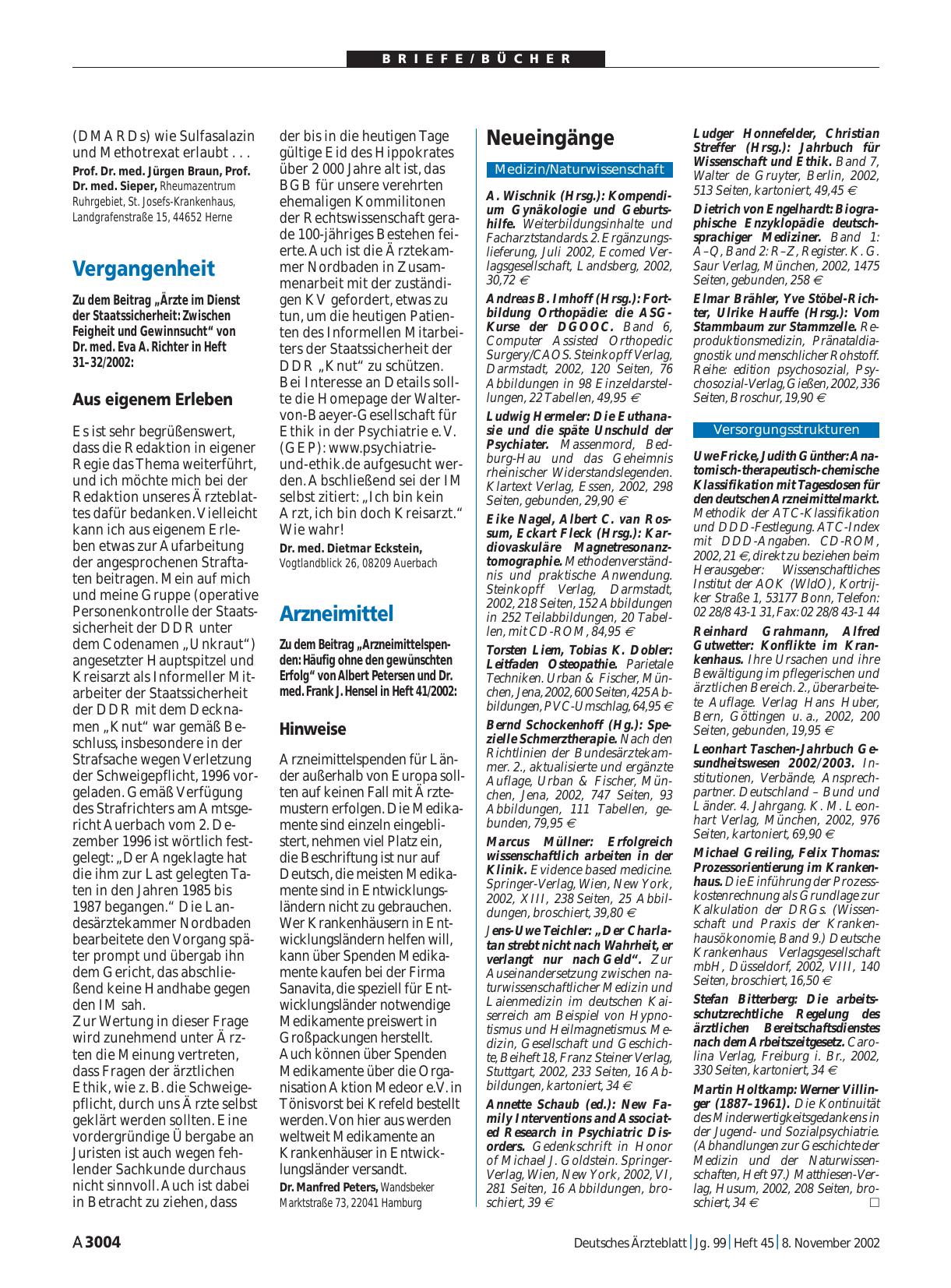 Vorschauseite 1: Vergangenheit: Aus eigenem Erleben