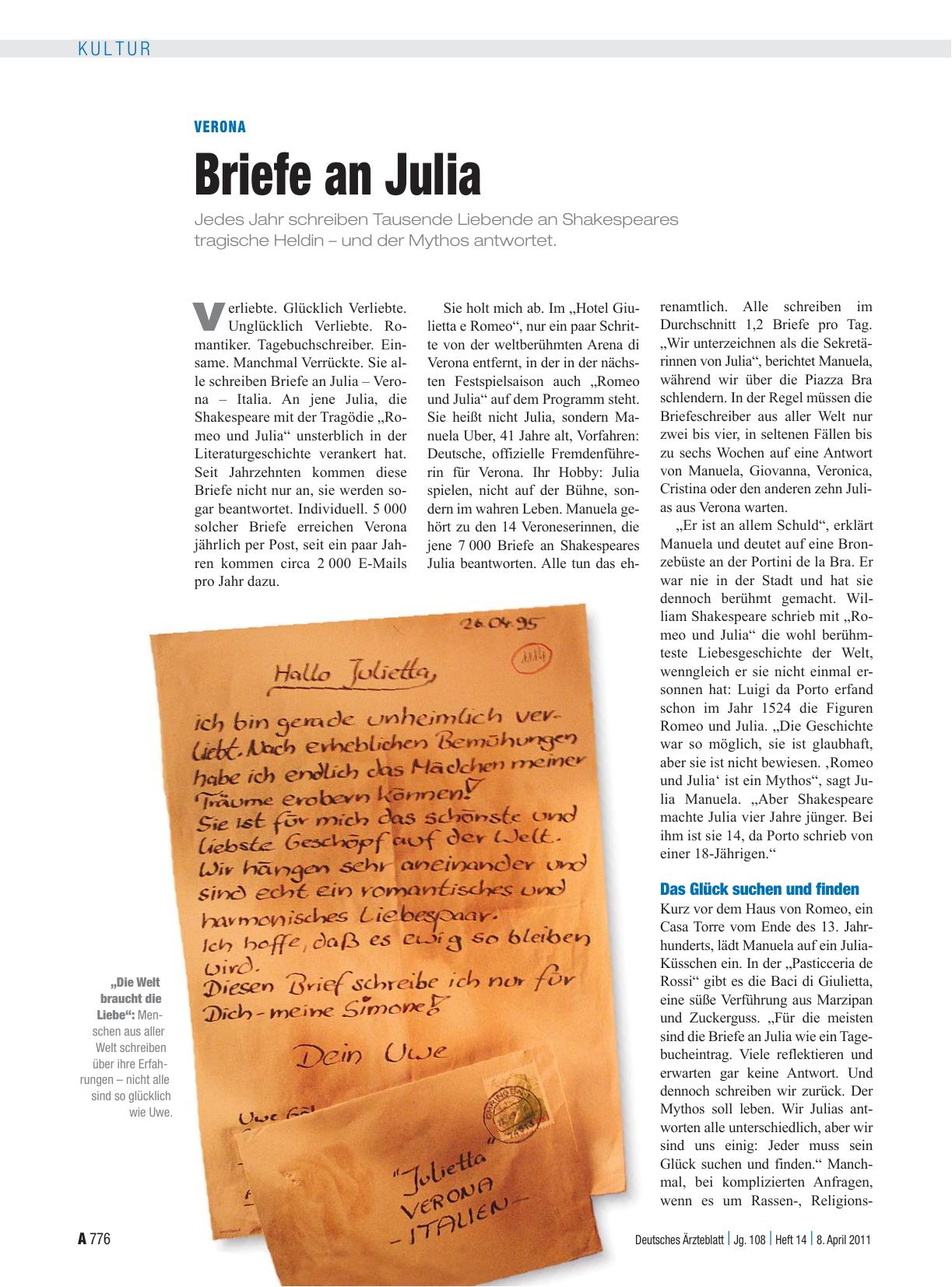 Vorschauseite 1: Verona: Briefe an Julia