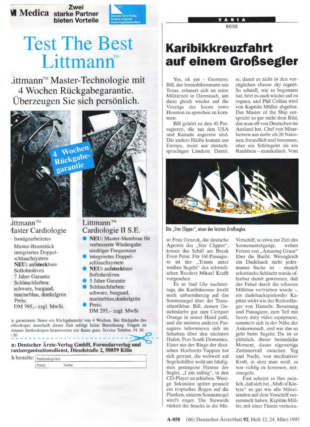 Vorschauseite 1: Karibikkreuzfahrt auf einem Großsegler