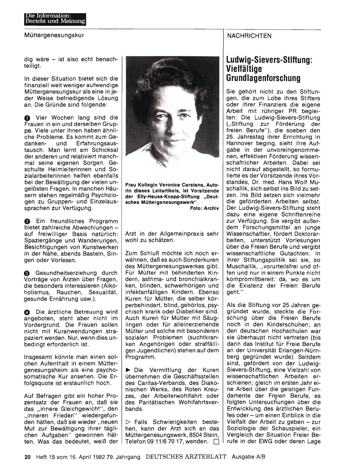 Vorschauseite 1: Ludwig-Sievers-Stiftung: Vielfältige Grundlagenforschung