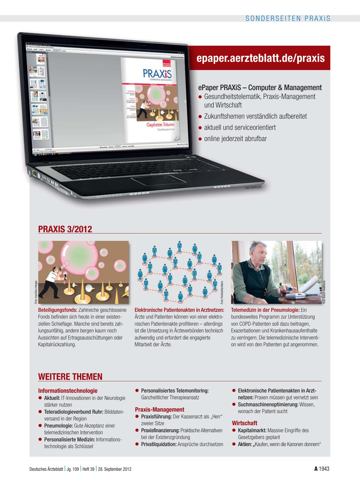 Vorschauseite 1: ePaper PRAXiS – Computer & Management
