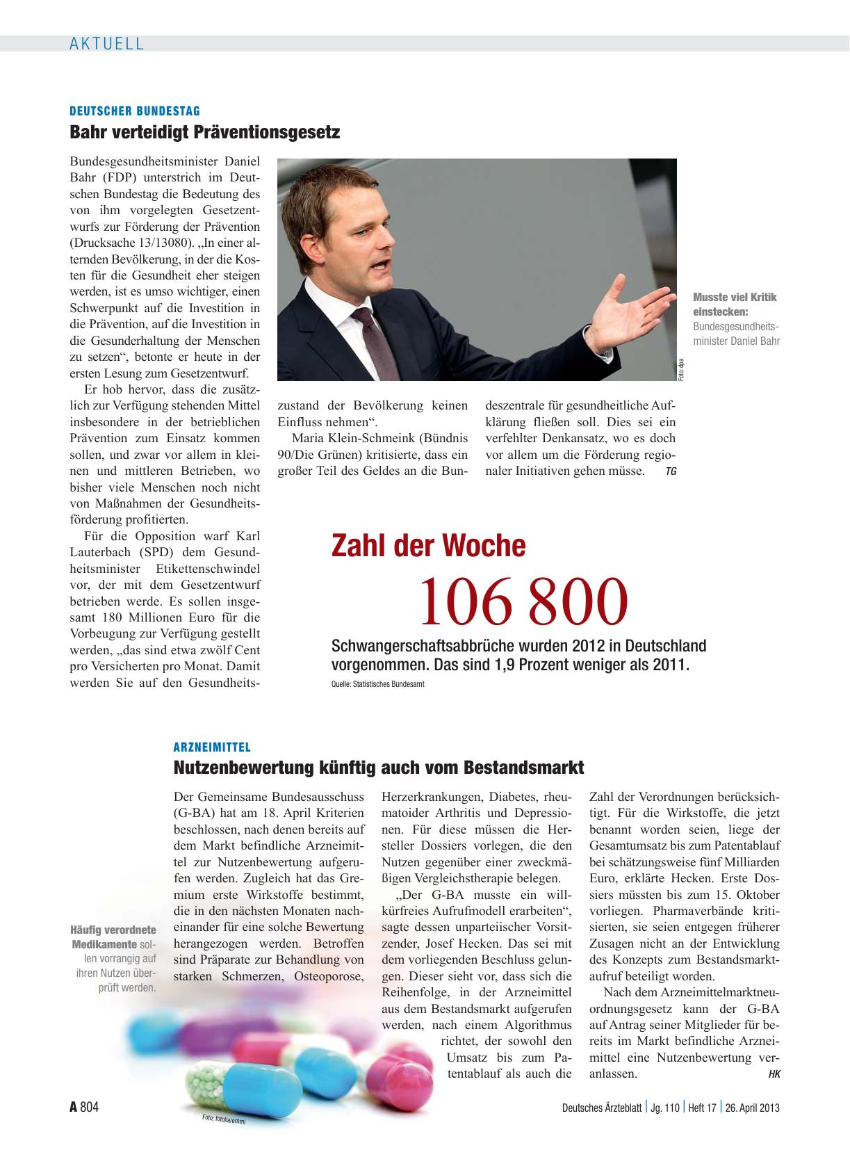 Vorschauseite 1: Zahl der Woche 106 800