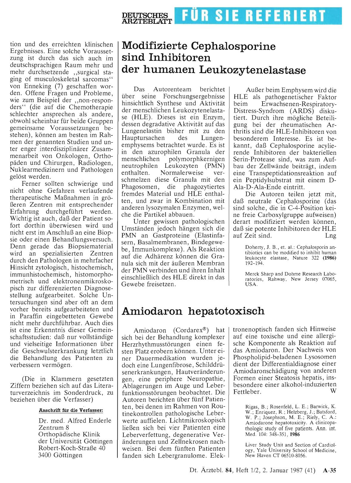 Vorschauseite 1: Amiodaron hepatotoxisch