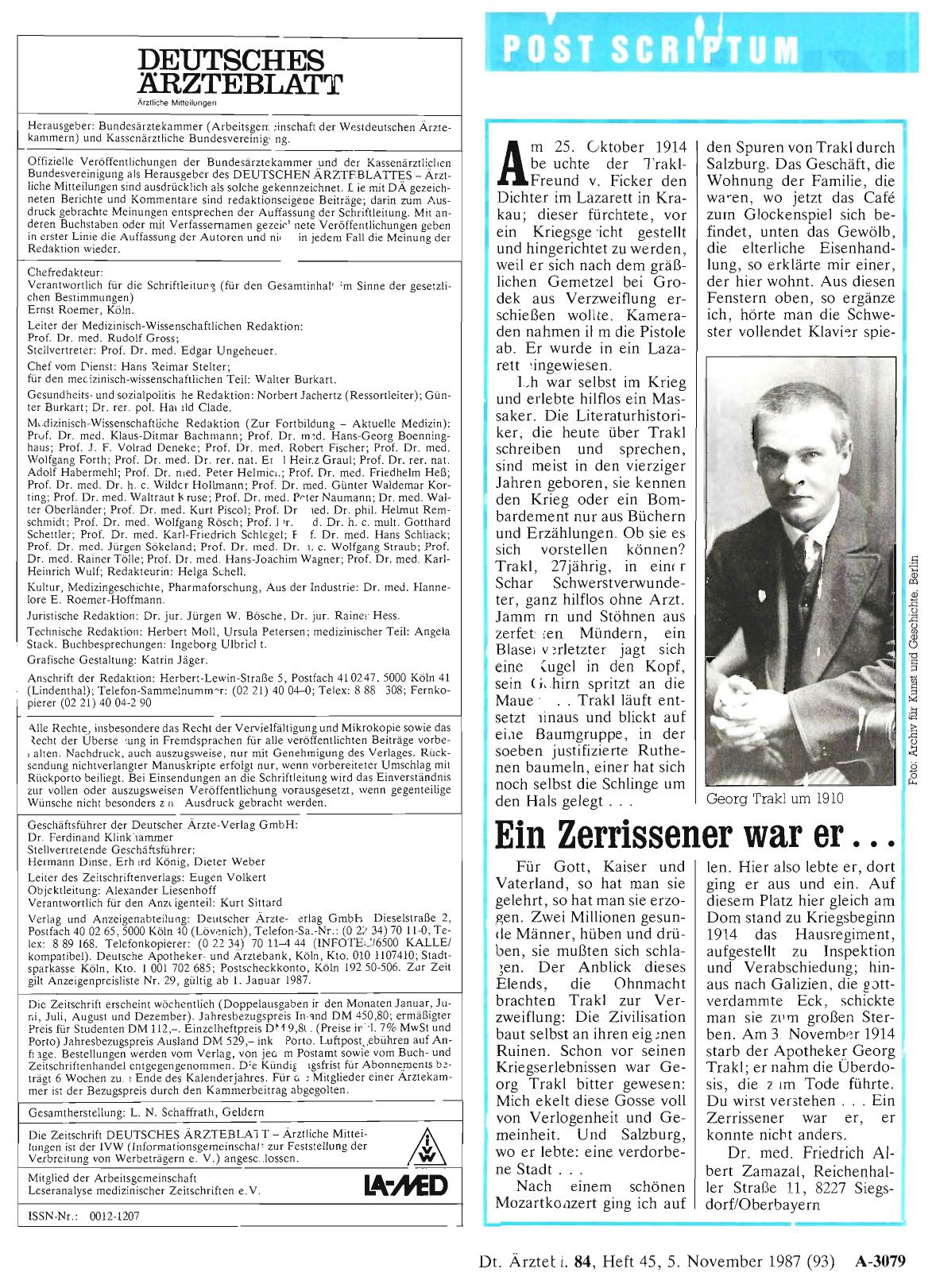 Vorschauseite 1: Ein Zerrissener war er. ..