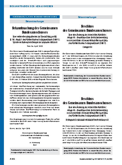 Vorschauseite 1: Beschluss des Gemeinsamen Bundesausschusses über eine Änderung der Arzneimittel-Richtlinie: Anlage XII – Elvitegravir/Cobicistat/Emtricitabin/Tenofovirdisoproxil