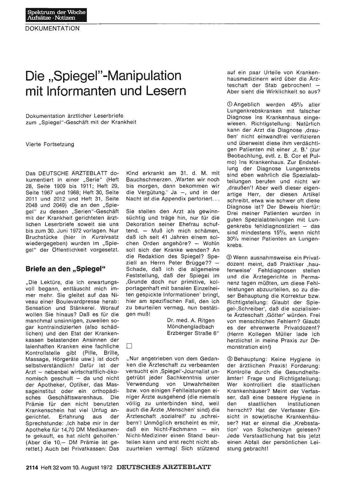 Vorschauseite 1: Die „Spiegel"-Manipulation mit Informanten und Lesern: Vierte Fortsetzung