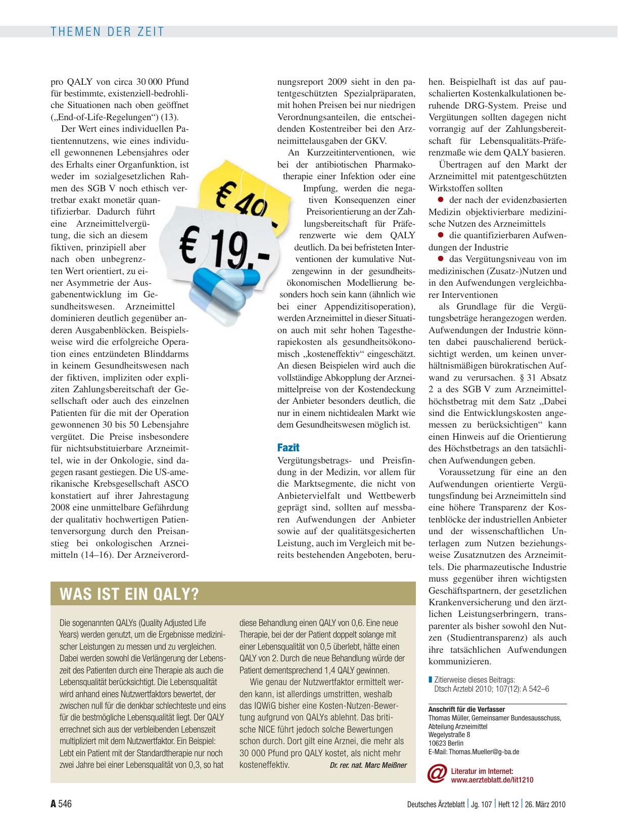 Vorschauseite 1: Was ist ein Qaly?