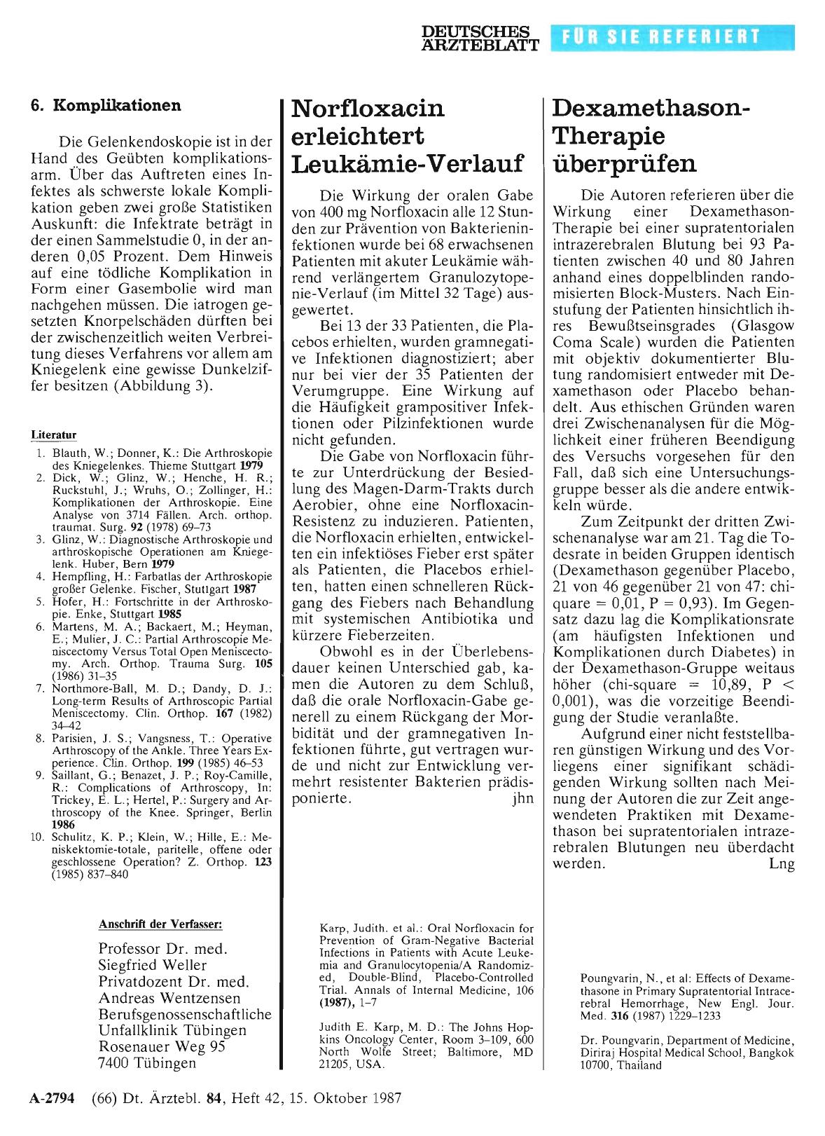 Vorschauseite 1: Dexamethason-Therapie überprüfen