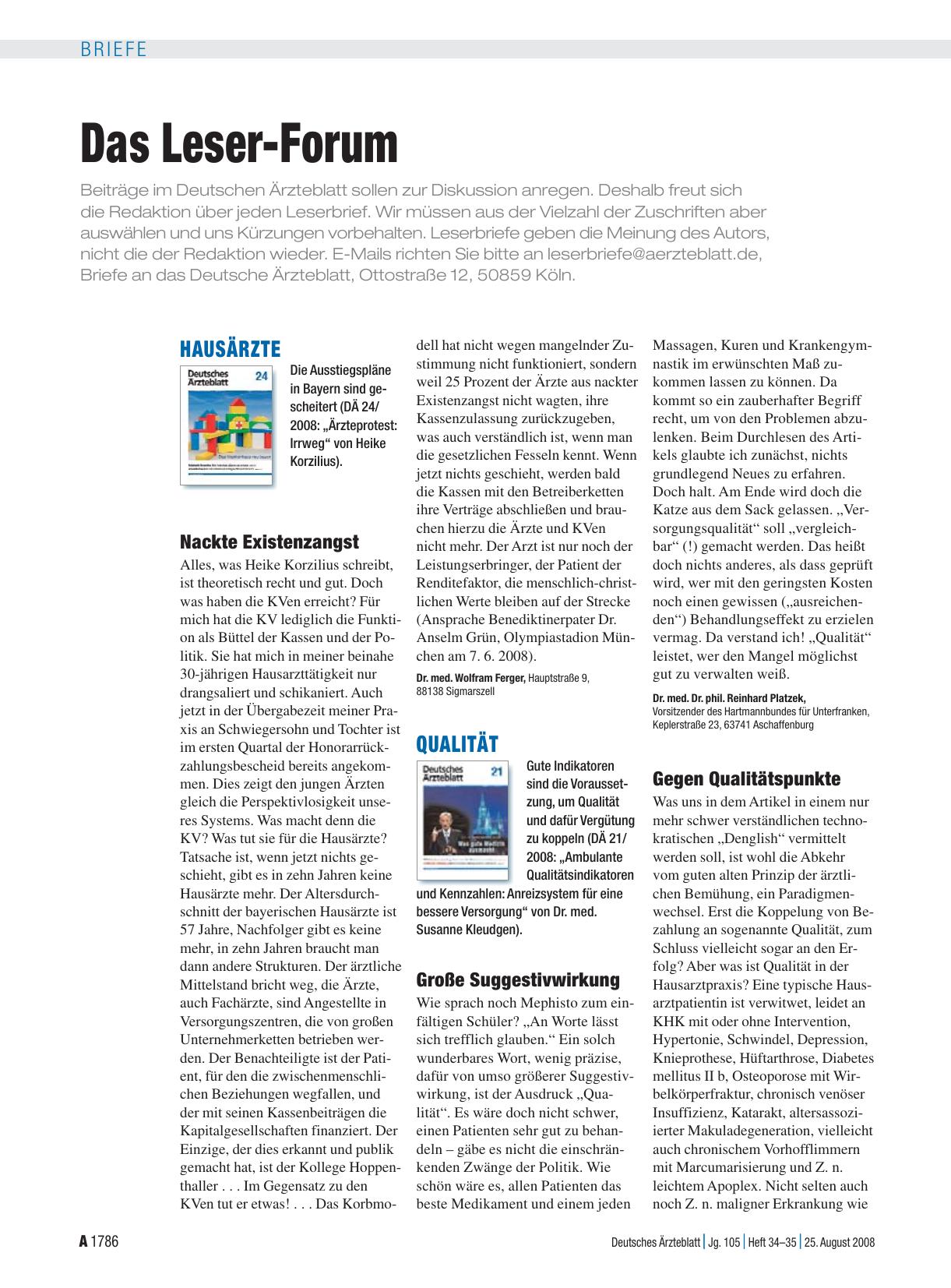 Vorschauseite 1: Hausärzte: Nackte Existenzangst