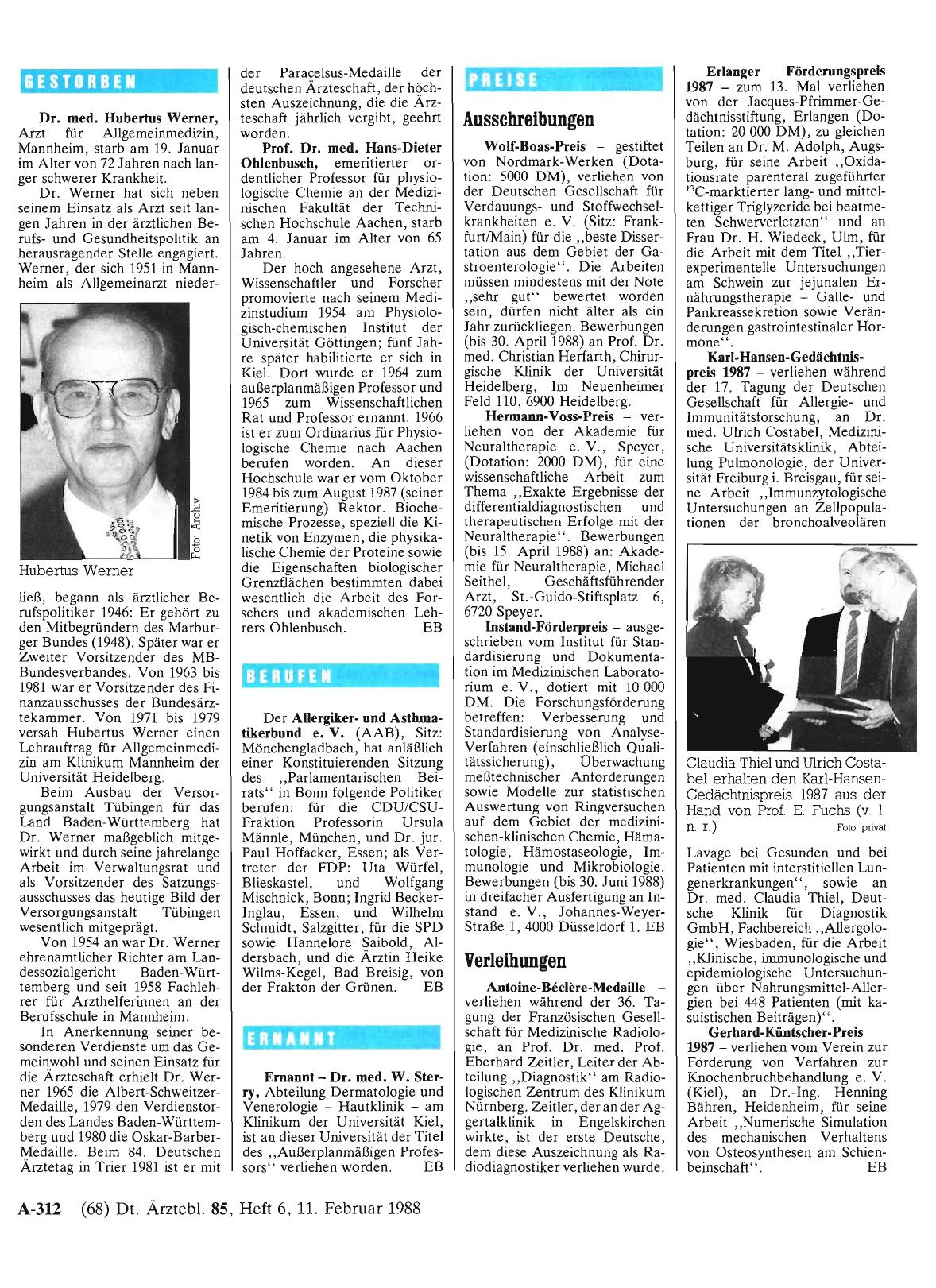 Vorschauseite 1: Berufen