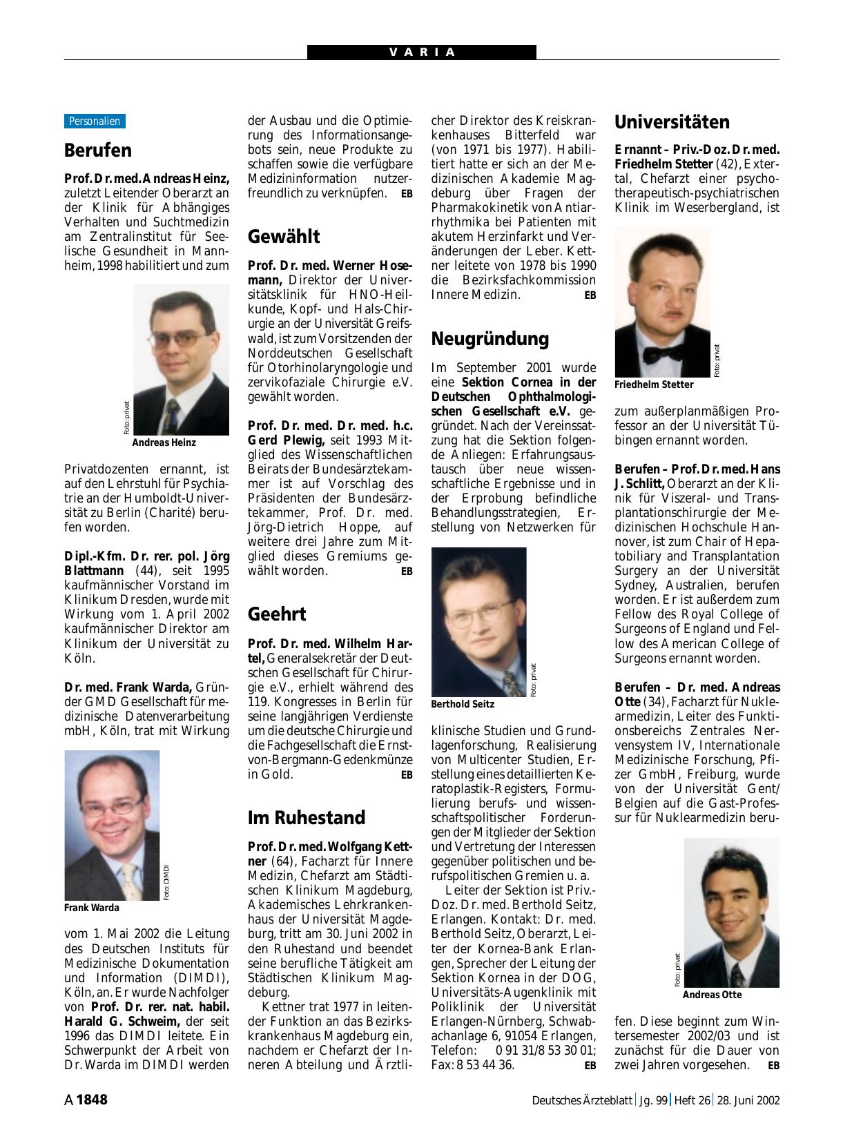 Vorschauseite 1: Universitäten