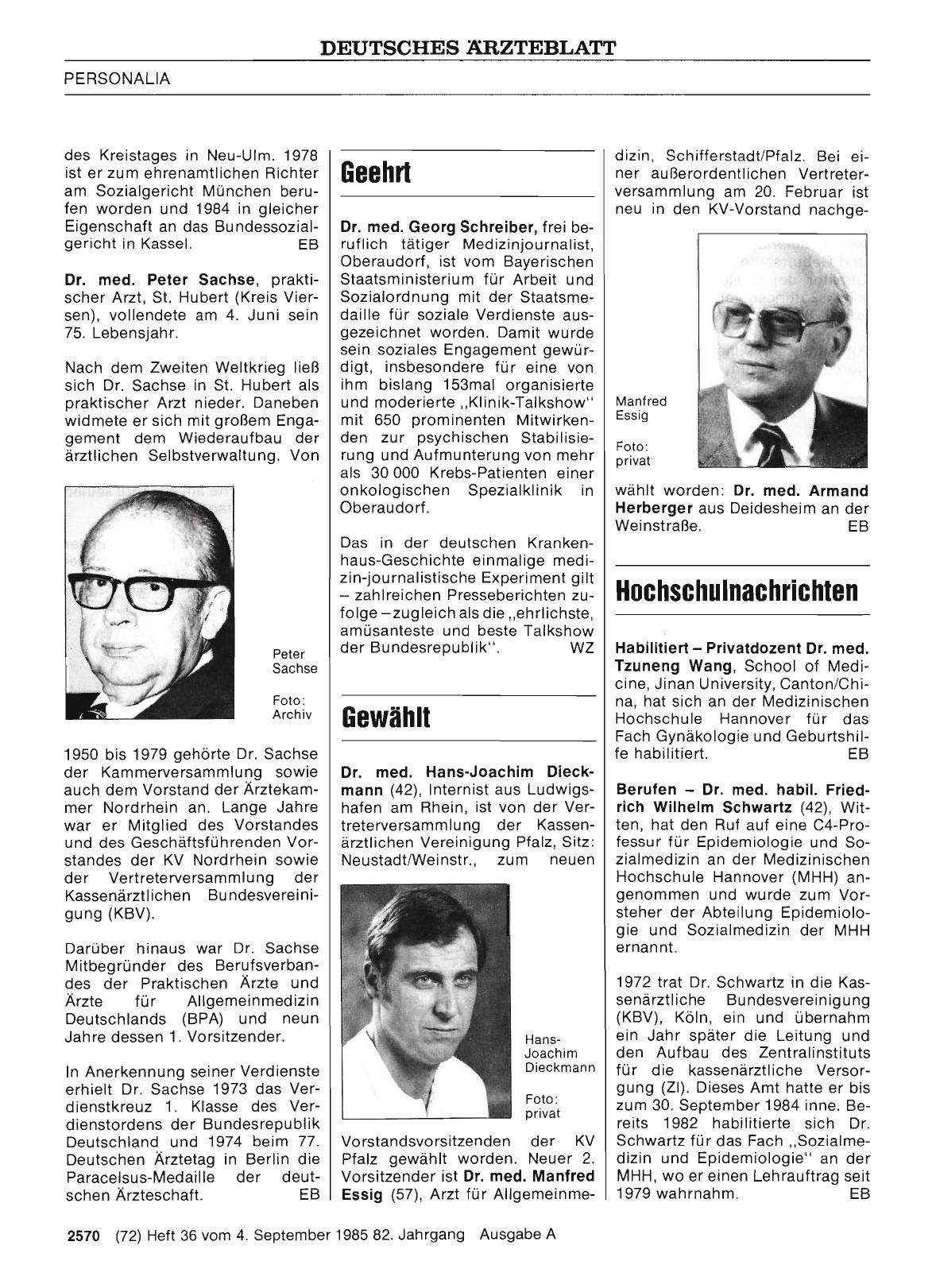 Vorschauseite 1: Geehrt