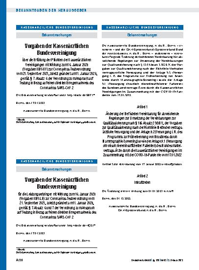 Vorschauseite 1: Änderung der befristeten Vereinbarung für abweichende Regelungen zur Umsetzung der Vereinbarungen zur Qualitätssicherung nach § 135 Absatz 2 SGB V, der Vorgaben zur Qualitätssiche…