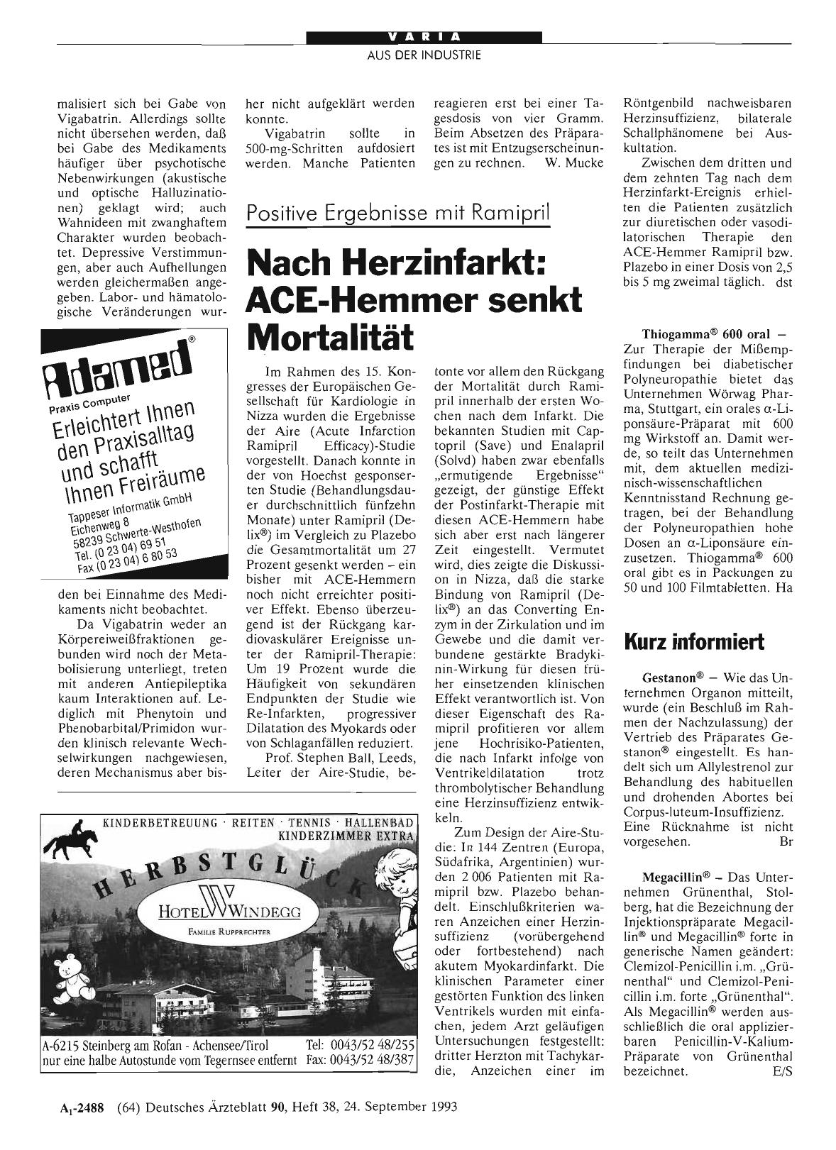 Vorschauseite 1: Kurz informiert: Megacillin®