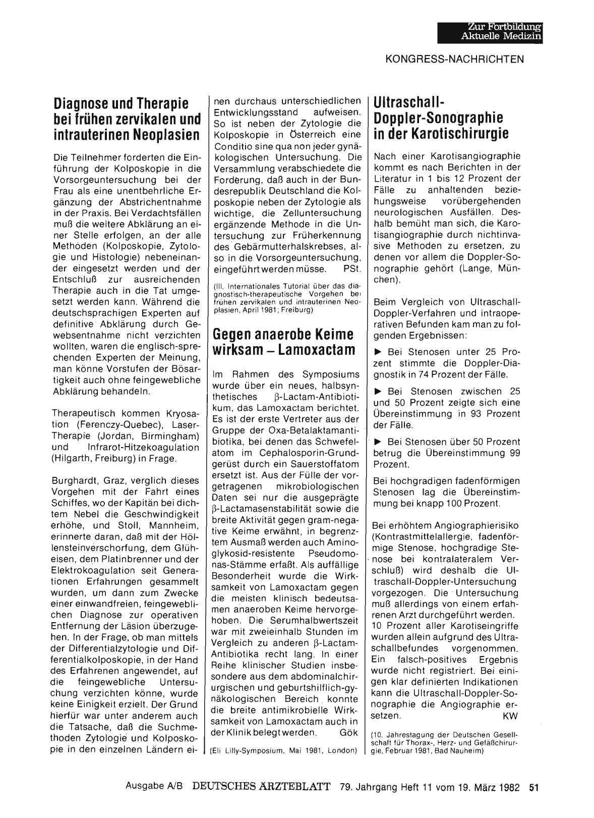 Vorschauseite 1: Diagnose und Therapie bei frühen zervikalen und intrauterinen Neoplasien