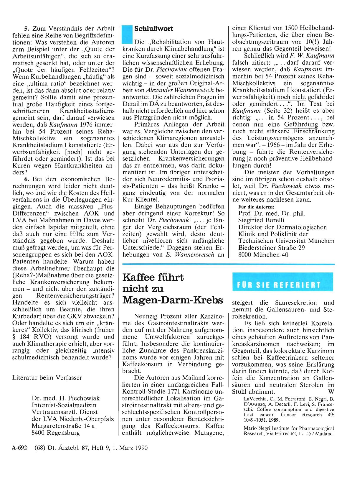 Vorschauseite 1: Kaffee führt nicht zu Magen-Darin-Krebs