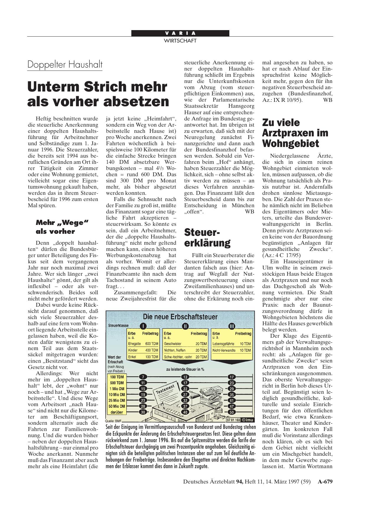 Vorschauseite 1: Steuererklärung