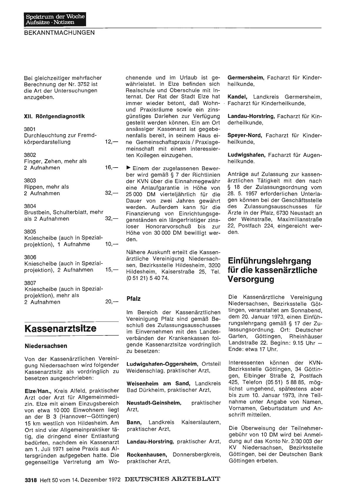 Vorschauseite 1: Kassenarztsitze