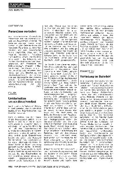 Vorschauseite 1: Österreich: Paranüsse verboten