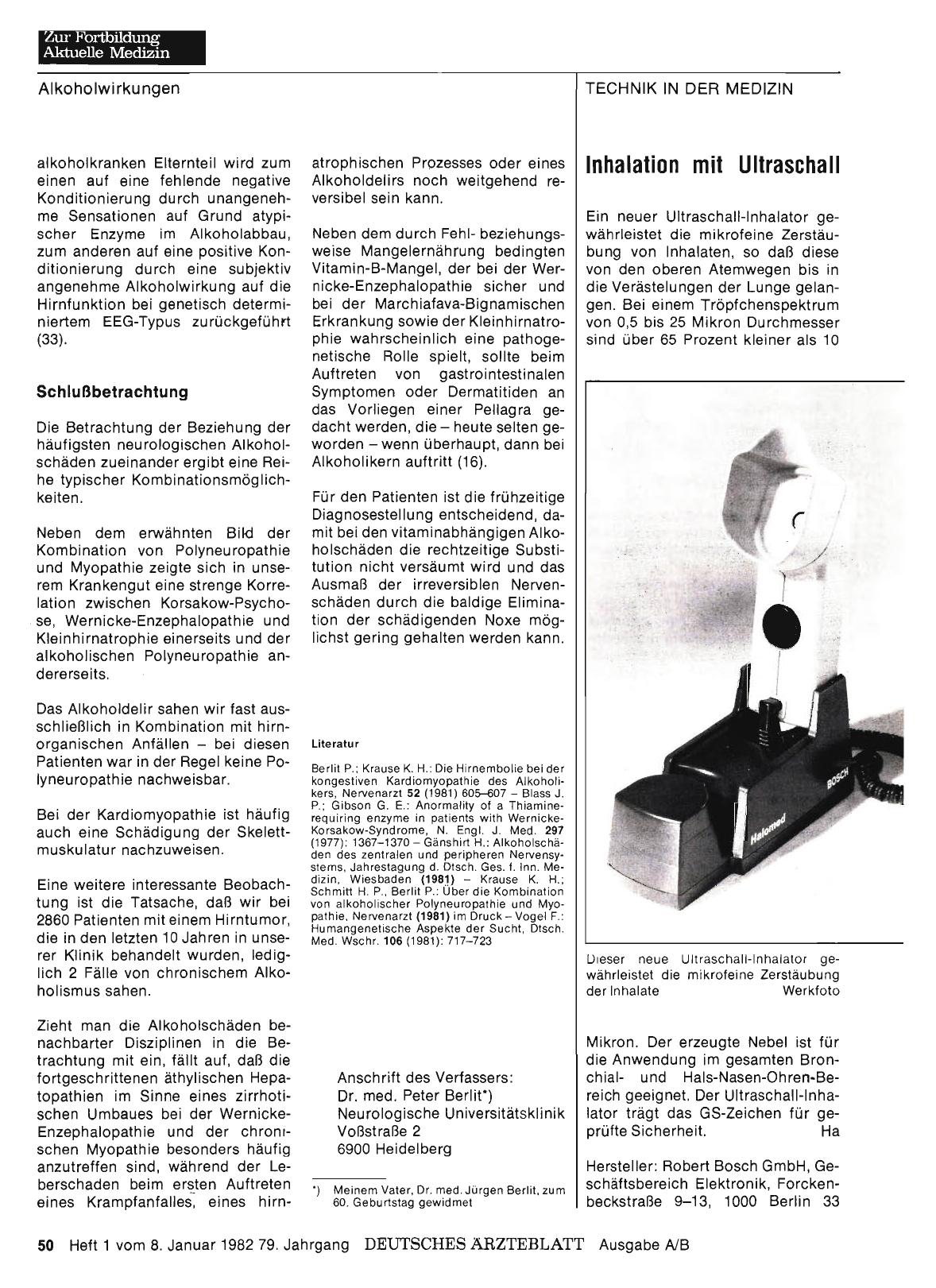 Vorschauseite 1: Inhalation mit Ultraschall