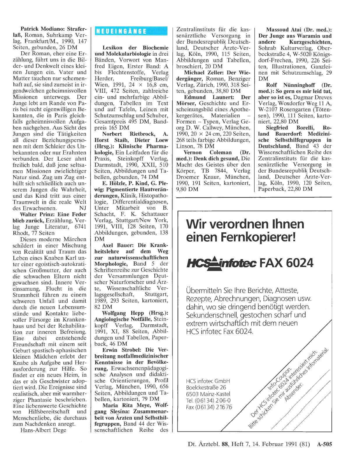 Vorschauseite 1: Patrick Modiano: Straferlaß