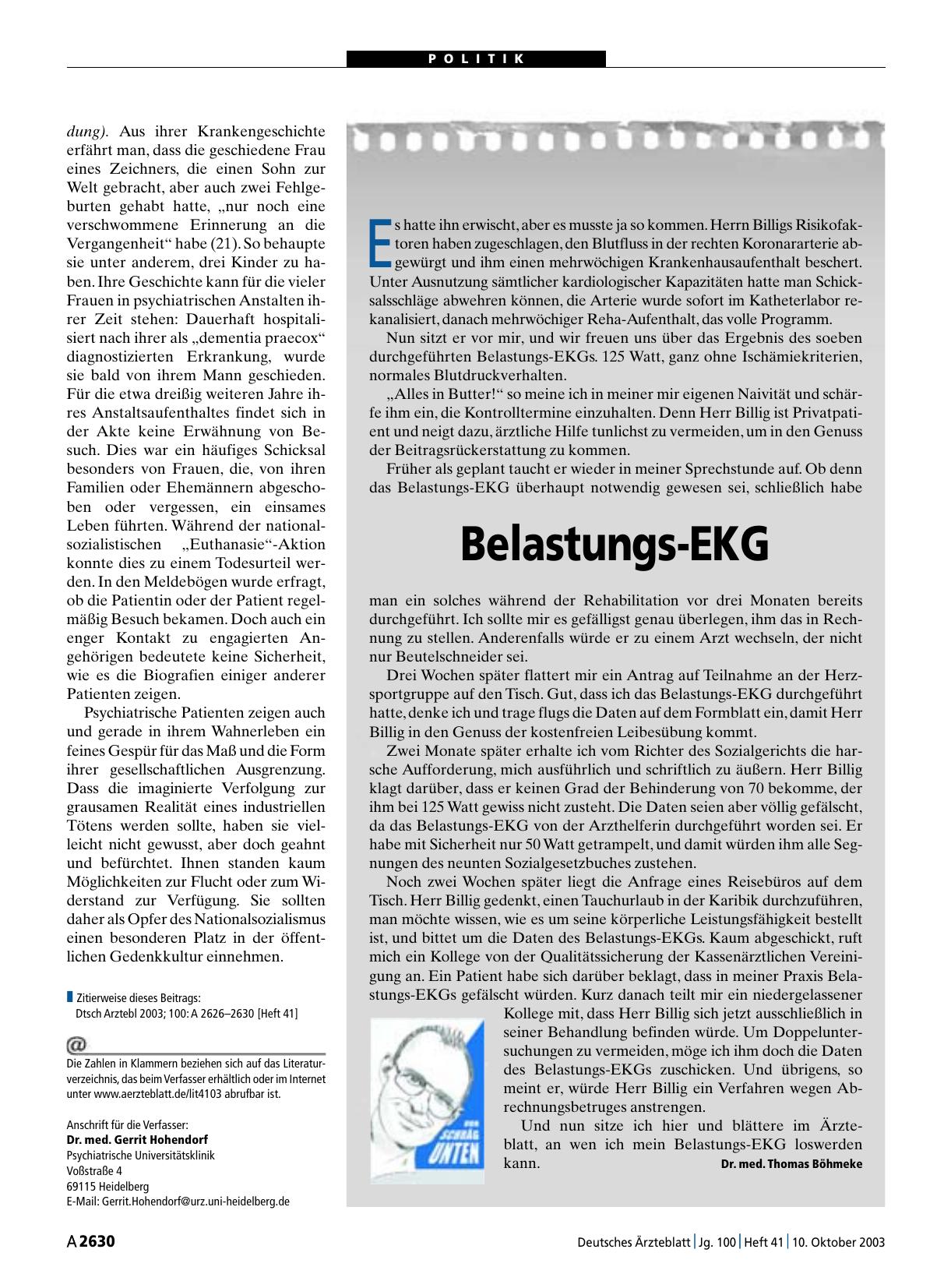 Vorschauseite 1: Belastungs-EKG