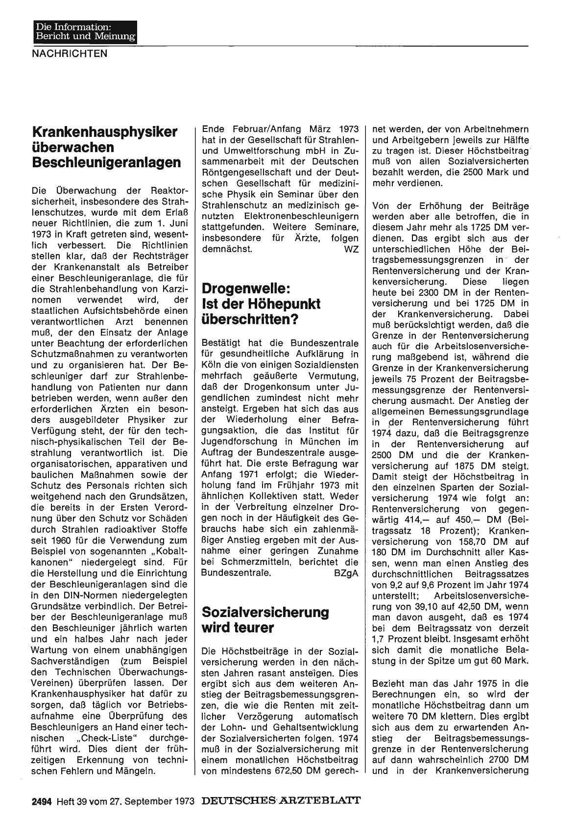 Vorschauseite 1: Drogenwelle: Ist der Höhepunkt überschritten?