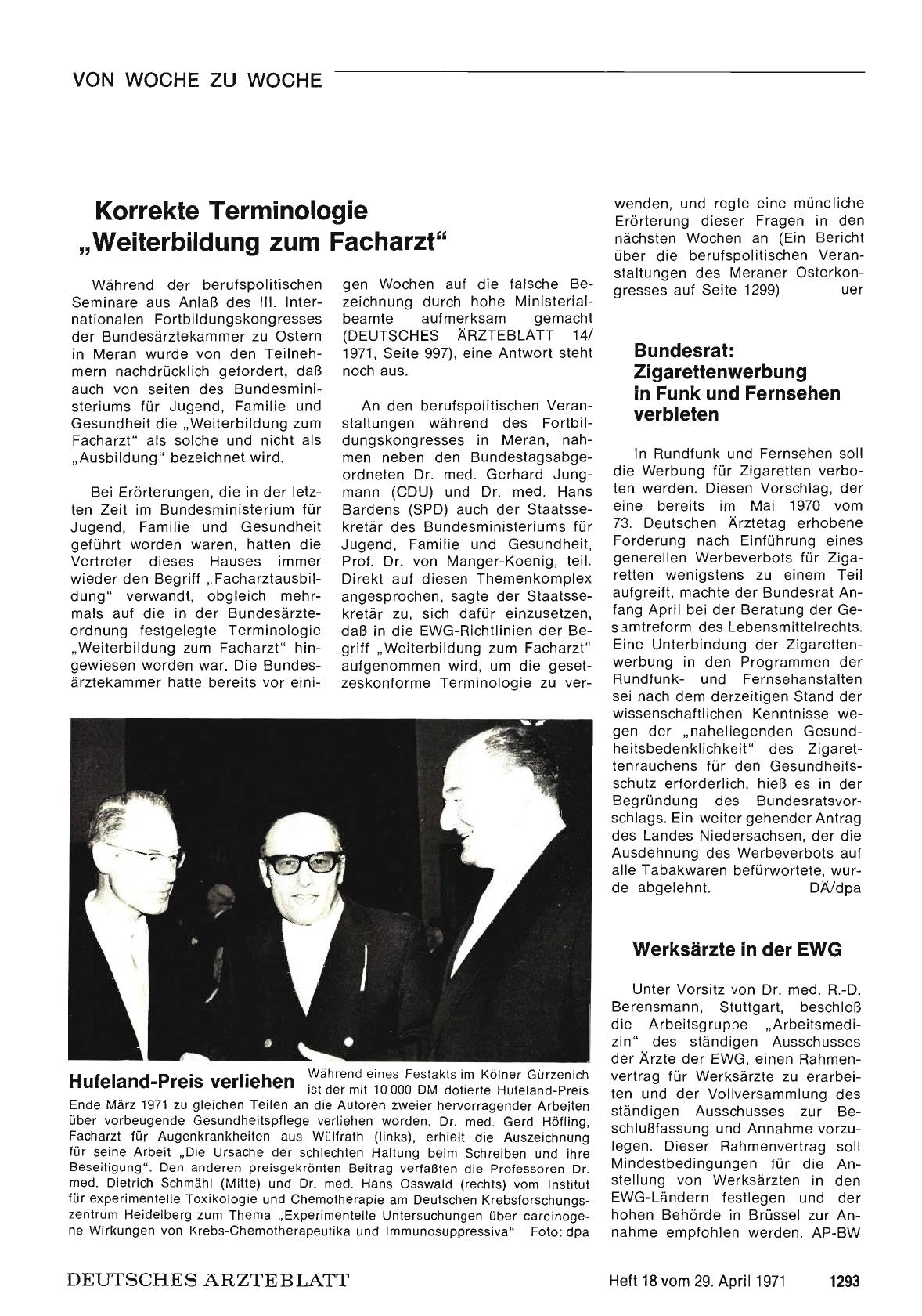 Vorschauseite 1: Korrekte Terminologie „Weiterbildung zum Facharzt"