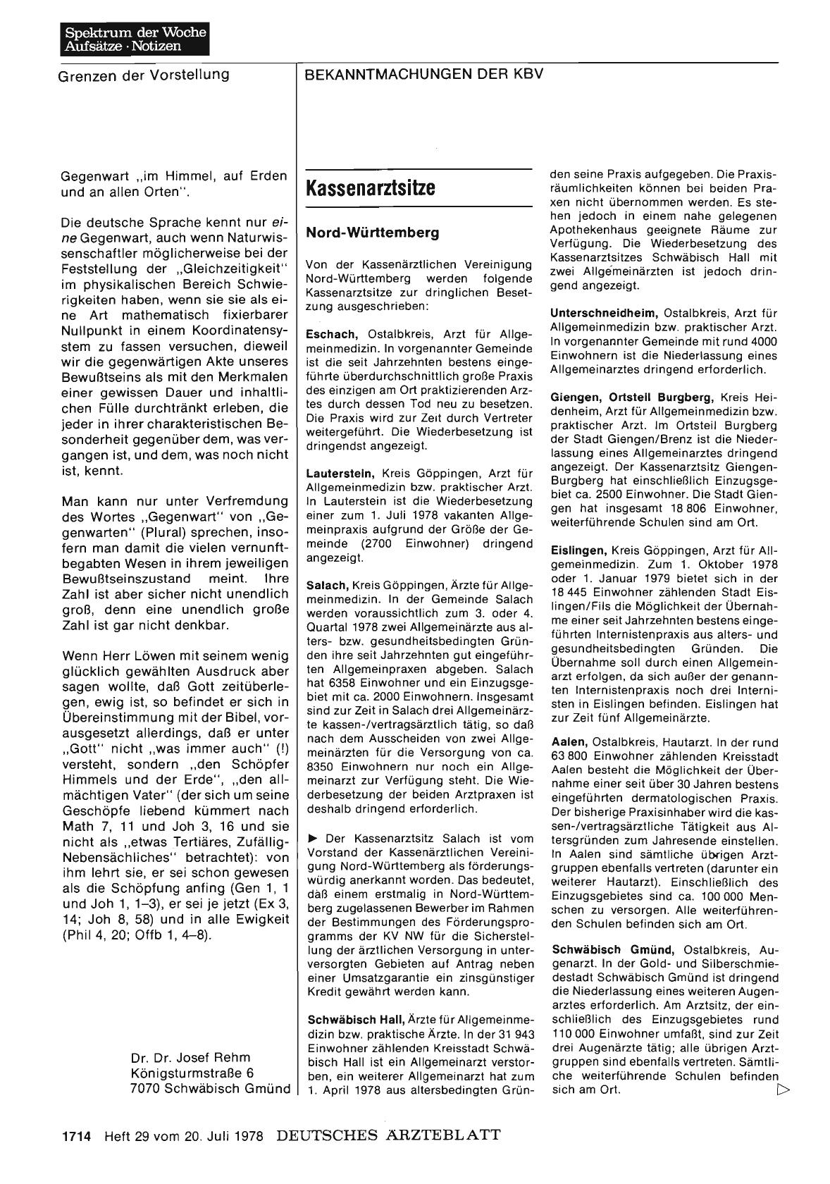 Vorschauseite 1: Kassenarztsitze