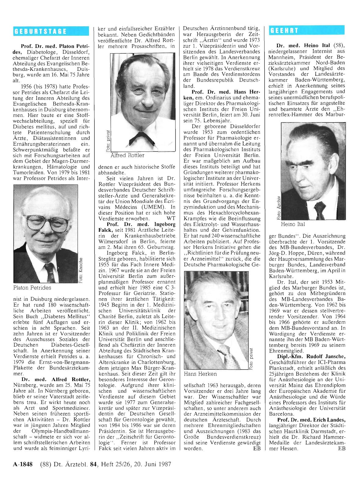 Vorschauseite 1: Geburtstage