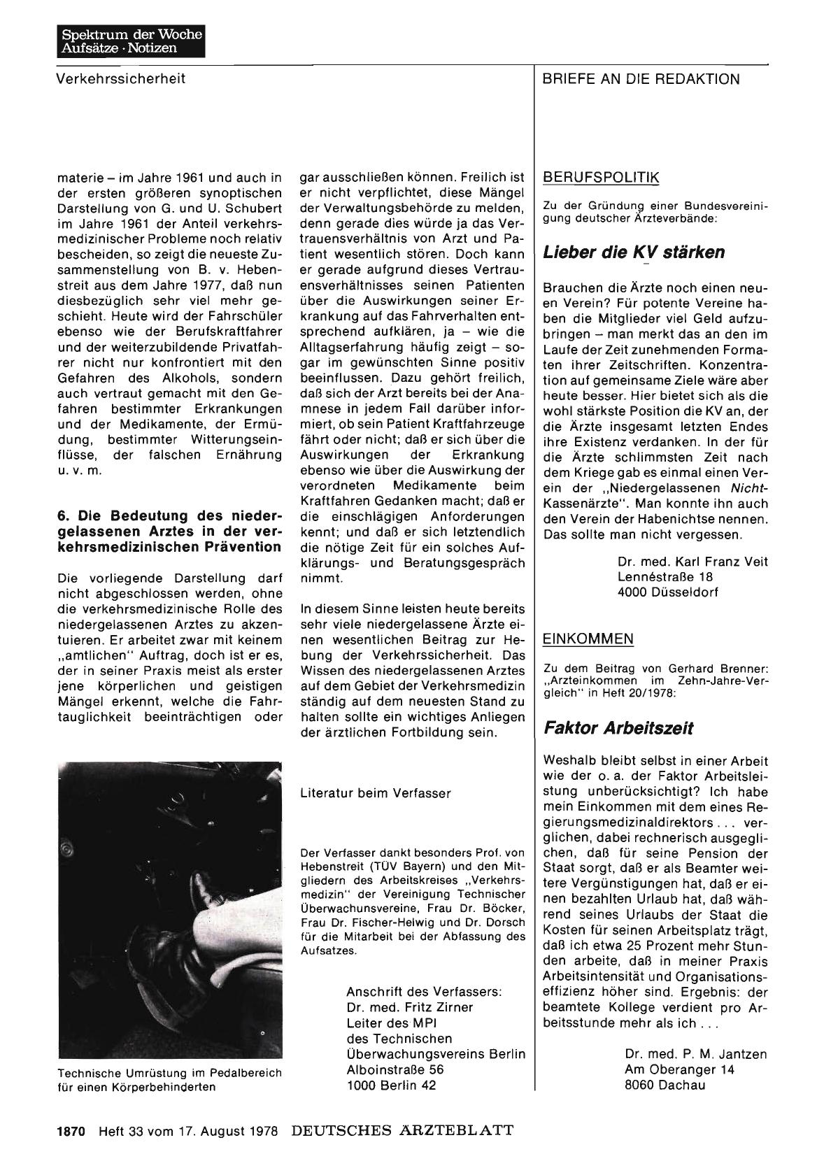 Vorschauseite 1: BERUFSPOLITIK: Lieber die KV stärken