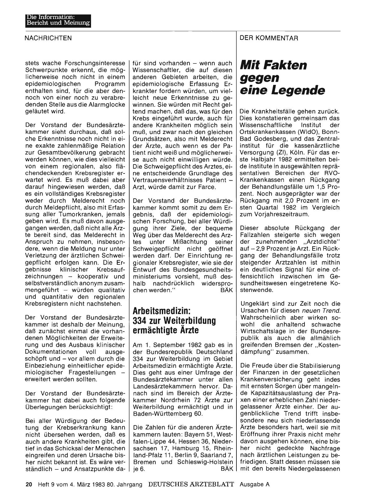 Vorschauseite 1: Mit Fakten gegen eine Legende