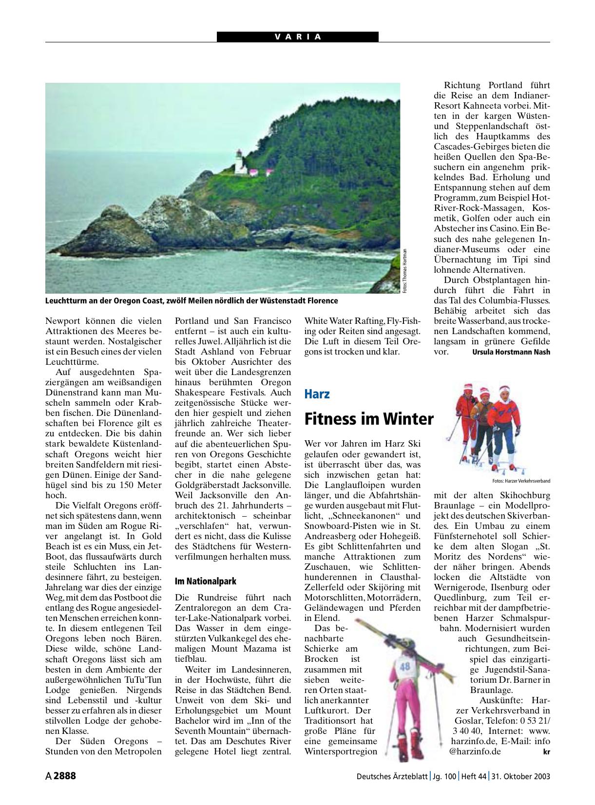 Vorschauseite 1: Harz: Fitness im Winter
