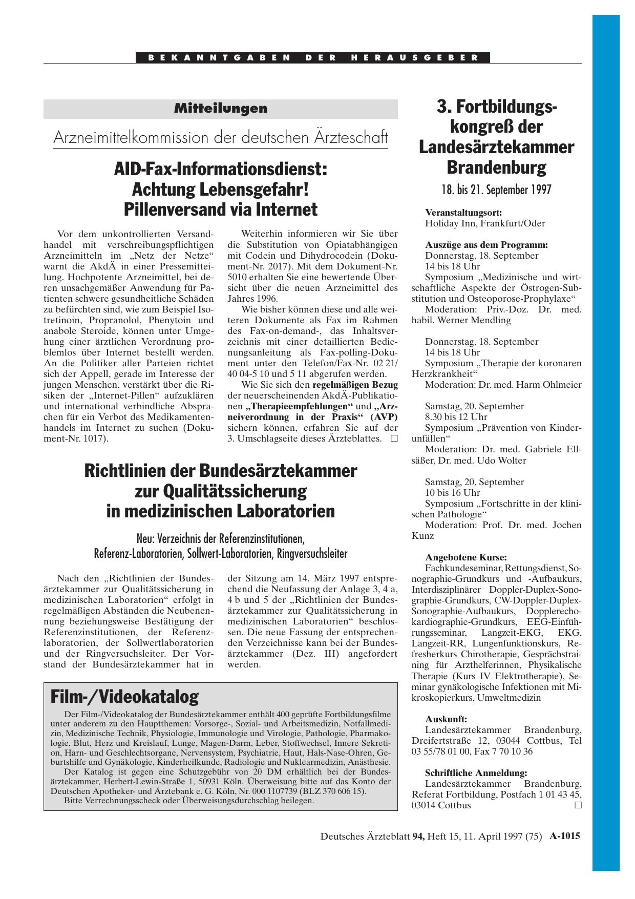 Vorschauseite 1: Film-/Videokatalog