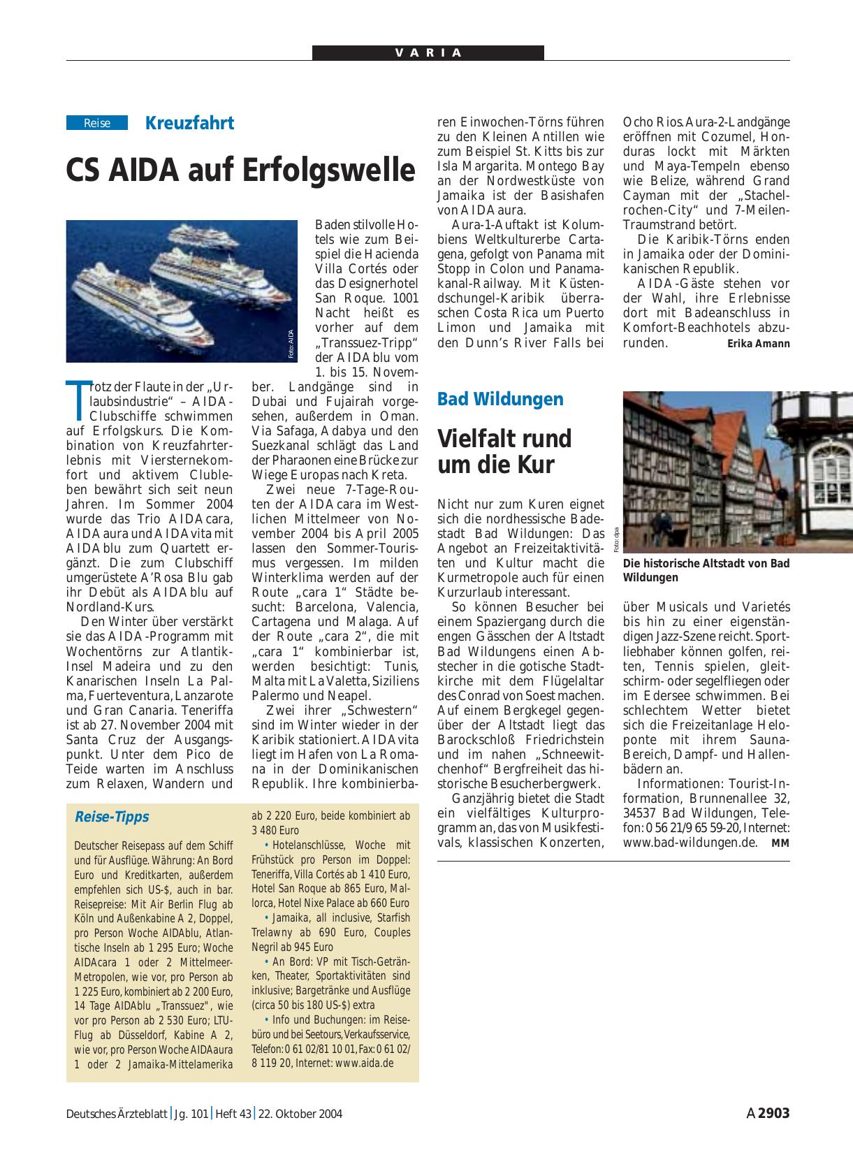 Vorschauseite 1: Reise-Tipps